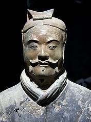 Face of Terracotta Army warrior